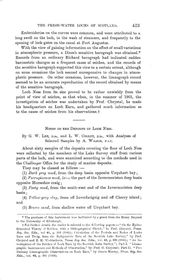 Page 423, Volume II, Part I - Lochs of the Ness Basin