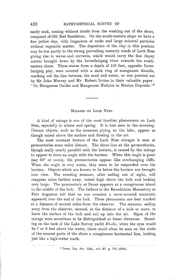 Page 428, Volume II, Part I - Lochs of the Ness Basin