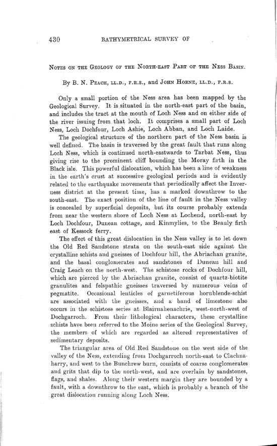 Page 430, Volume II, Part I - Lochs of the Ness Basin