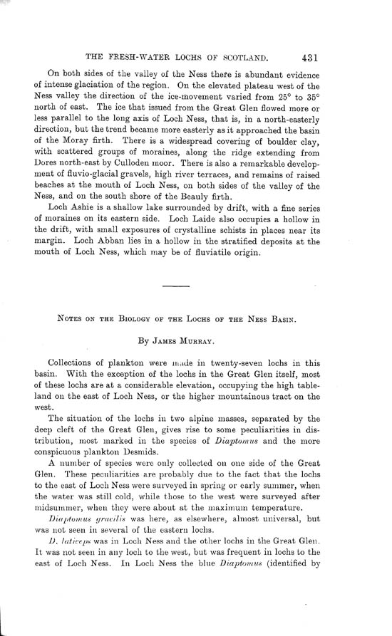 Page 431, Volume II, Part I - Lochs of the Ness Basin