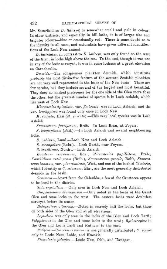 Page 432, Volume II, Part I - Lochs of the Ness Basin