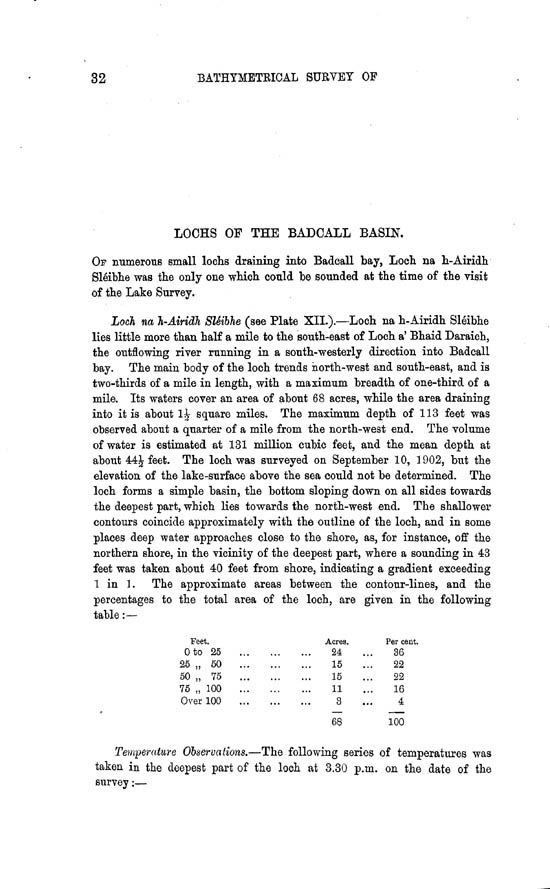 Page 32, Volume II, Part II - Lochs of the Badcall Basin
