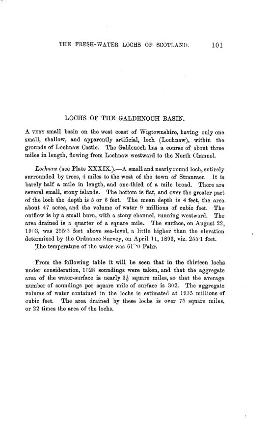 Page 101, Volume II, Part II - Lochs of the Galdenoch Basin
