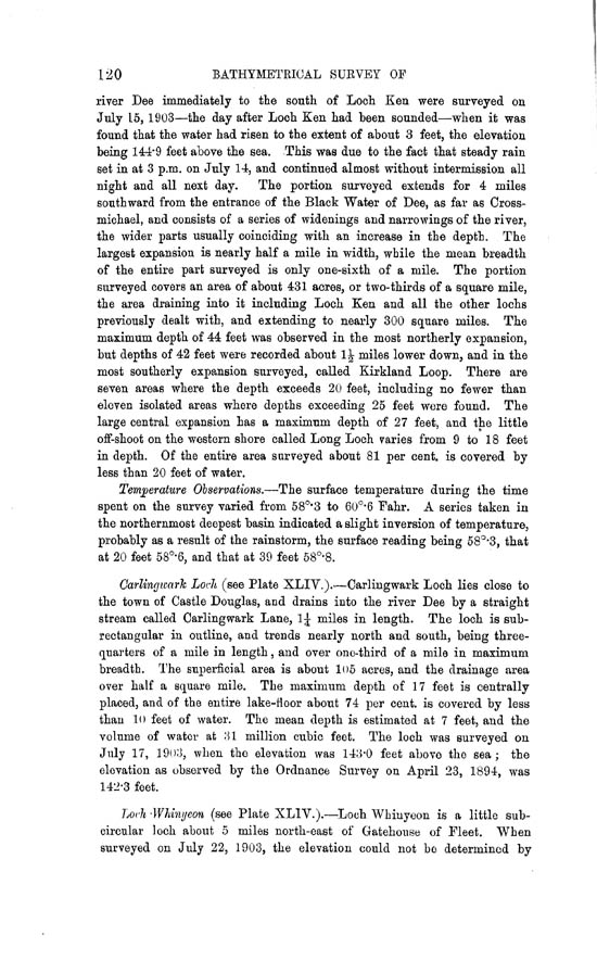 Page 120, Volume II, Part II - Lochs of the Dee (Kirkcudbright) Basin