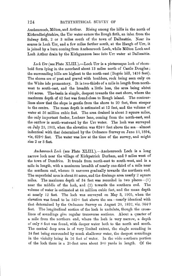 Page 124, Volume II, Part II - Lochs of the Urr Basin