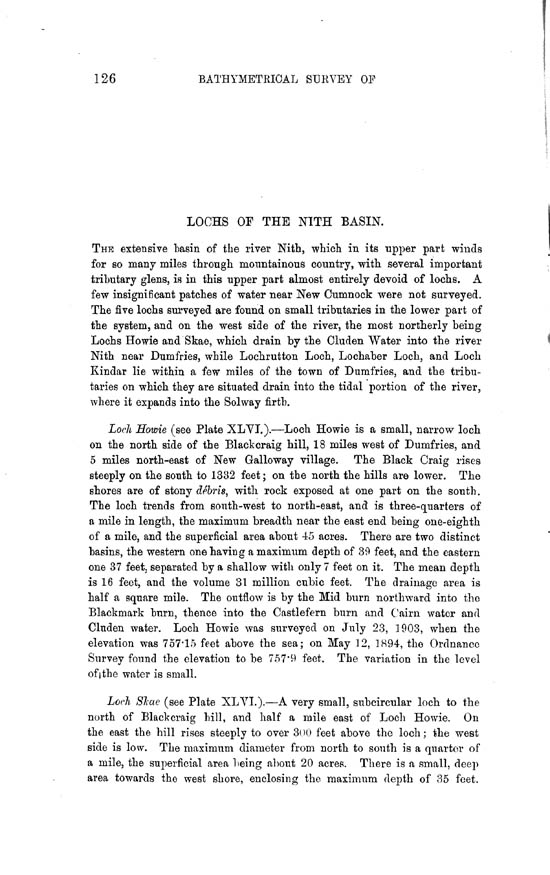 Page 126, Volume II, Part II - Lochs of the Nith Basin