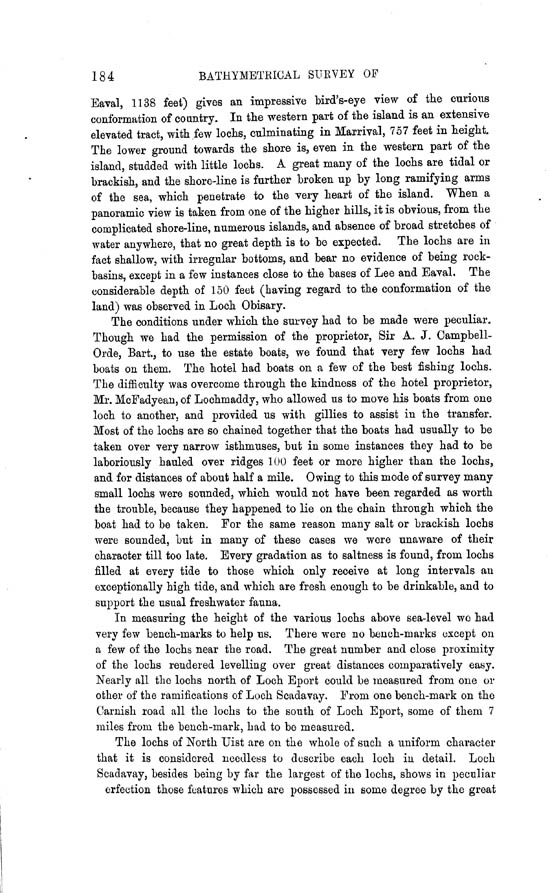 Page 184, Volume II, Part II - Lochs of North Uist