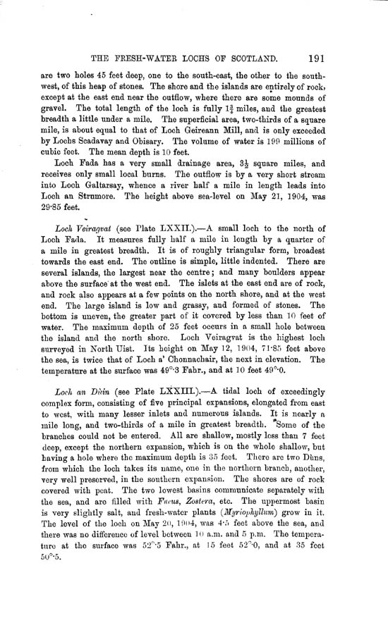 Page 191, Volume II, Part II - Lochs of North Uist