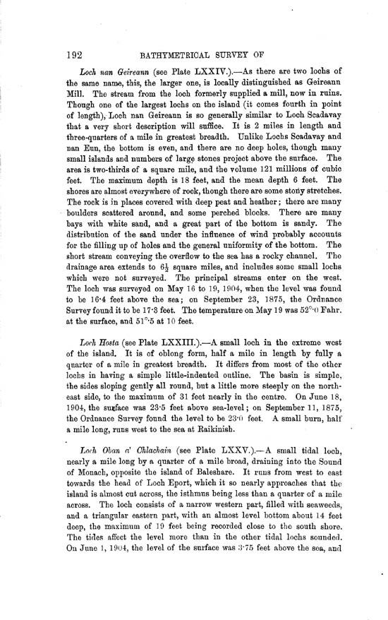 Page 192, Volume II, Part II - Lochs of North Uist