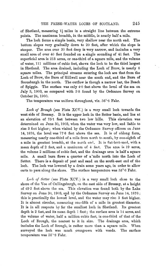 Page 245, Volume II, Part II - Lochs of Shetland
