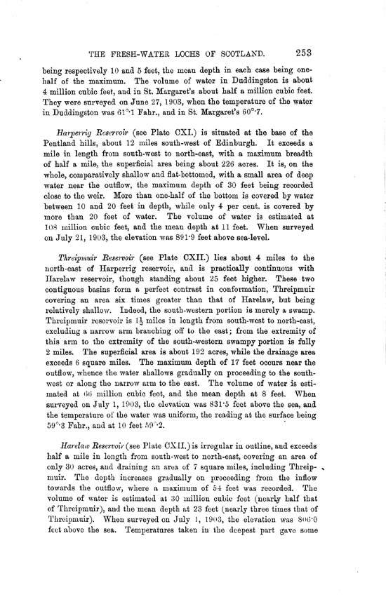 Page 253, Volume II, Part II - Reservoirs of the Forth BAsin