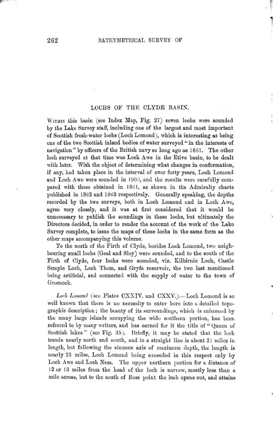 Page 262, Volume II, Part II - Lochs of the Clyde Basin