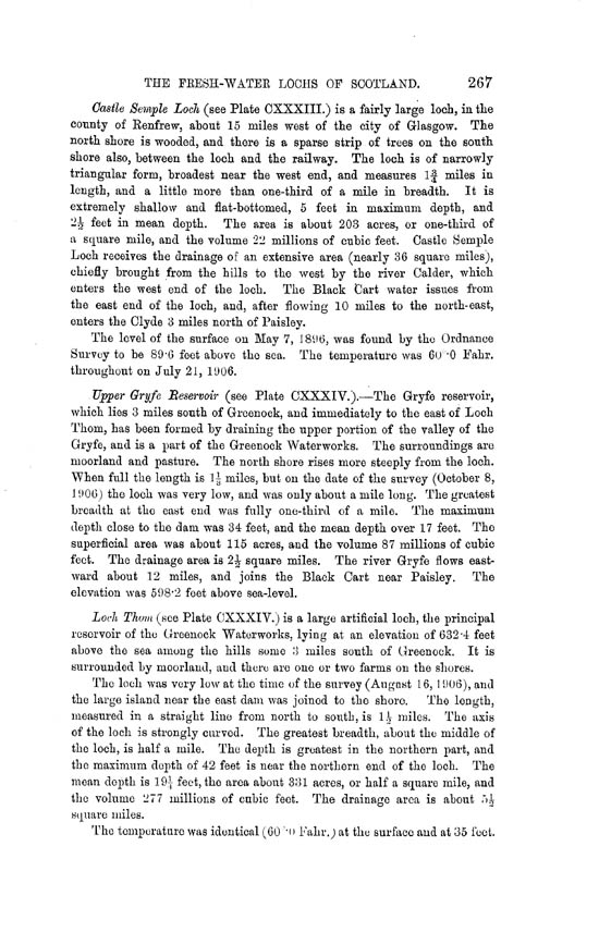 Page 267, Volume II, Part II - Lochs of the Clyde Basin