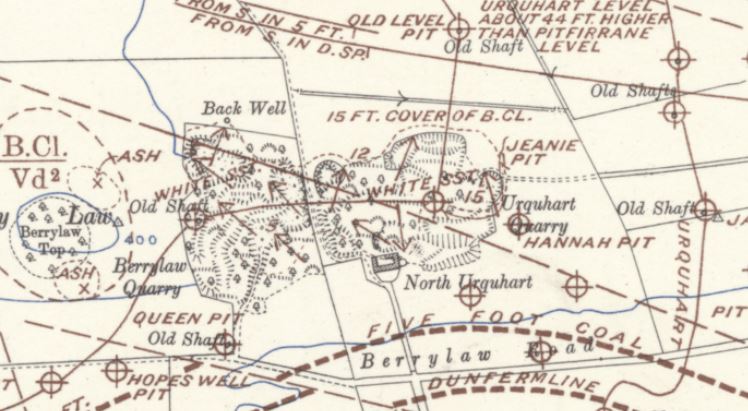 An extract of a Geology 6-Inch Ordnance Survey map