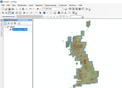 QGIS interface showing added WMTS Layer