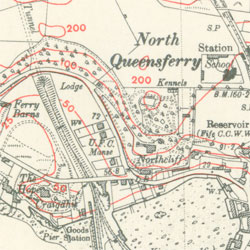 Detail of OS six-inch map of North Queesferry, 1946