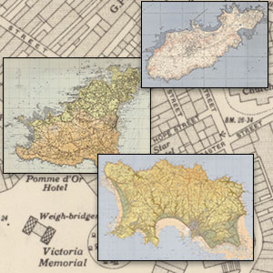 Maps of the Channel Islands by Ordnance Survey and related institutions, 1900s-1970s graphic