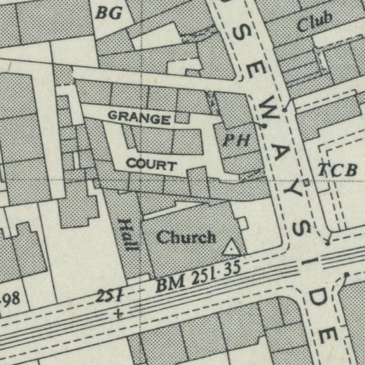 Street map detail at 1:2,500