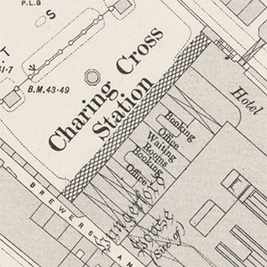 OLD ORDNANCE SURVEY DETAILED  MAPS CHELSEA LONDON 1865 Sheet 87new 