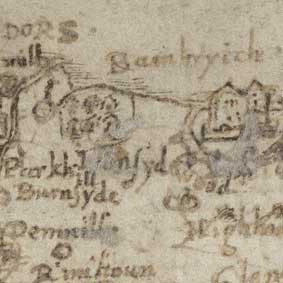 Detail of Pont map of Ballinbreich