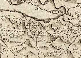 Detail of Pont map of 'Many fir woods'