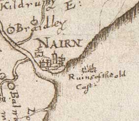 Detail of Pont map of Nairn