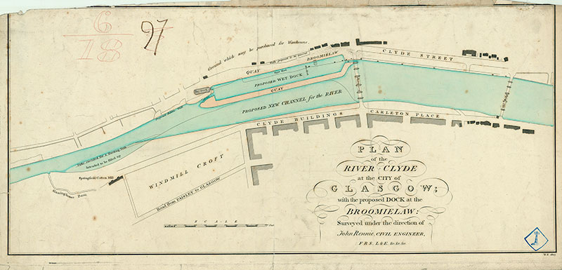 Plan of the River Clyde by John Rennie