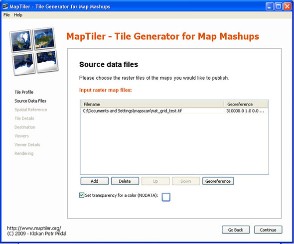 MapTiler - Source Data Files
