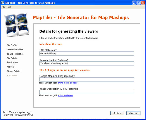 MapTiler - Viewer Details