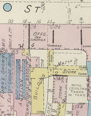Detail of Goad Fire Insurance Plan of Dundee, 1941