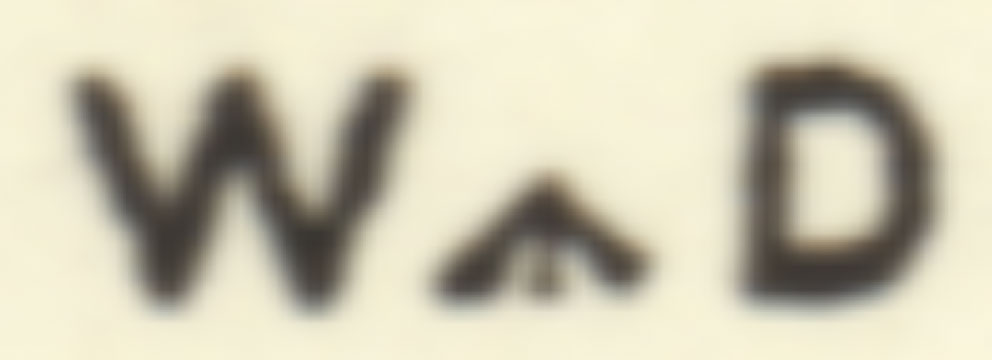 arrowhead symbol for War Office property