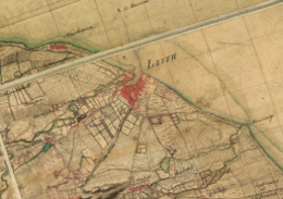 Section of Roy Map, showing Leith